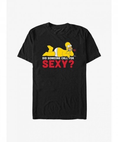 Sexy Homer The Simpsons T-Shirt - Black for Men