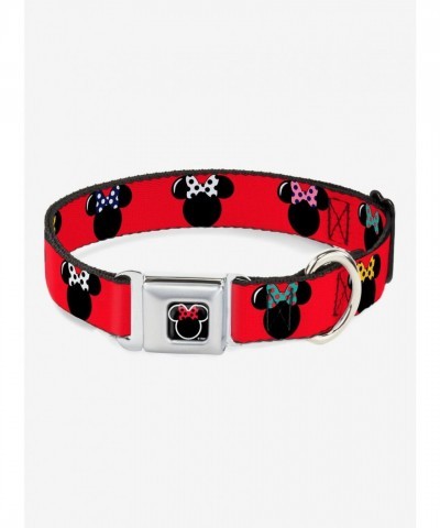 Disney Minnie Mouse Seatbelt Buckle Collar for Dogs - USA Made