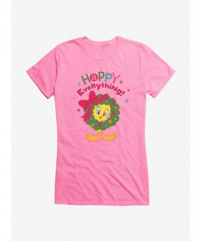 Looney Tunes Holiday Cheer Girls Junior T-Shirt