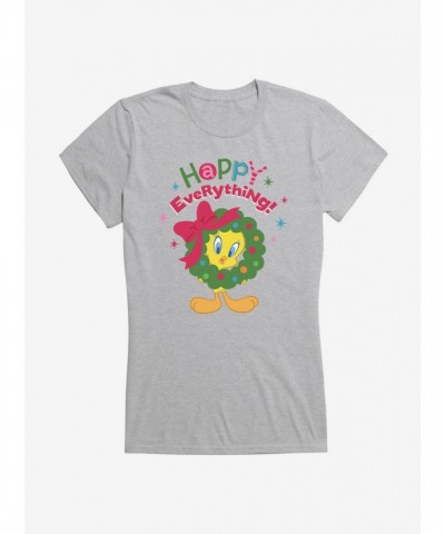 Looney Tunes Holiday Cheer Girls Junior T-Shirt