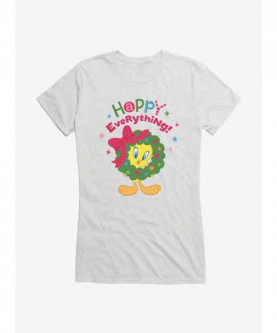 Looney Tunes Holiday Cheer Girls Junior T-Shirt