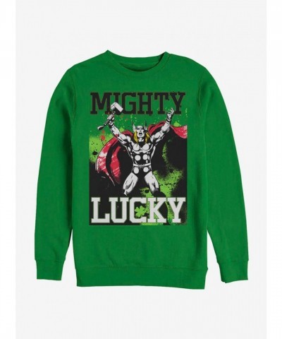 Marvel Green Mighty Thor Sweatshirt for Men