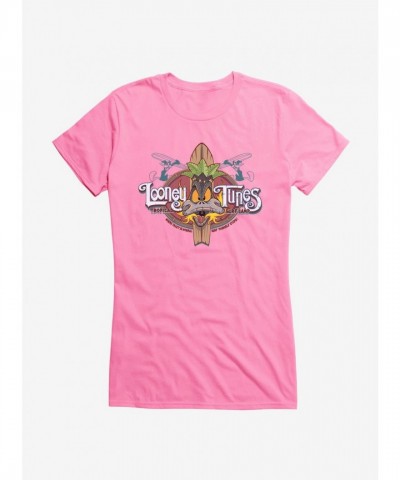 Looney Tunes Girls T-Shirt - Daffy Duck Surf Style