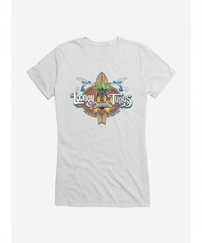 Looney Tunes Girls T-Shirt - Daffy Duck Surf Style
