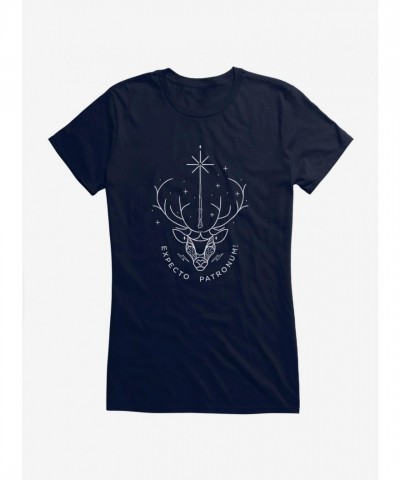 Harry Potter Expecto Patronum Lightweight Cotton Girls T-Shirt