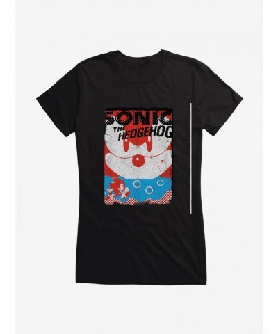 Sonic Girls T-Shirt - Lightweight Ring Spun Cotton for Juniors