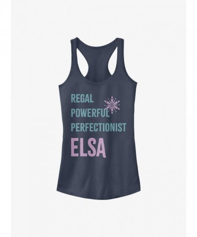 Disney Frozen Elsa Junior Girls Blue Tank Top