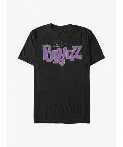 Bratz Classic Logo Men's Extra Soft Black T-Shirt