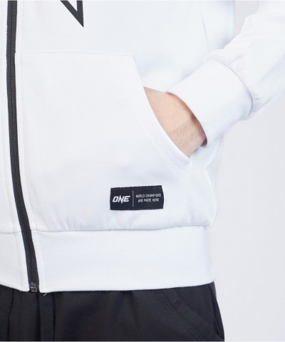 ONE Championship Official Walkout Zip Hoodie - White