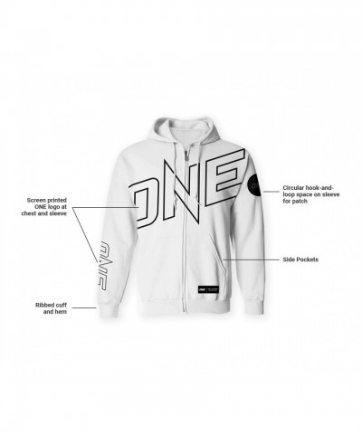 ONE Championship Official Walkout Zip Hoodie - White