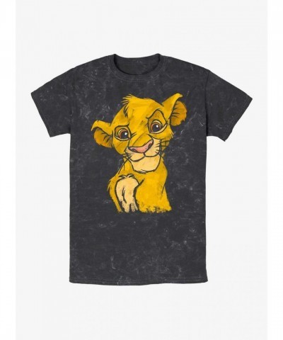 Disney Simba Crown Prince Lightweight Mineral Wash T-Shirt - Unisex Multi