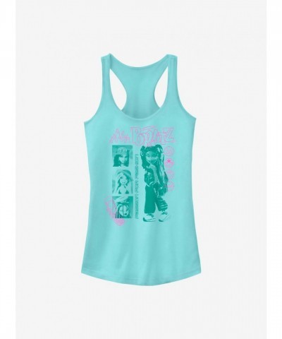 Bratz Blue Collage Streetwear Tank for Girls