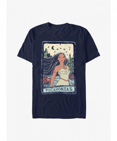 Disney Earth Day Pocahontas T-Shirt - Lightweight Blue for Men