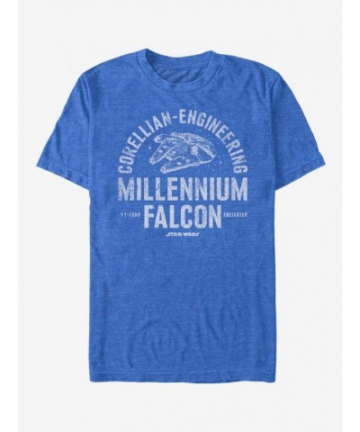 Star Wars Iconic Millennium Falcon T-Shirt - Men's Unisex Red