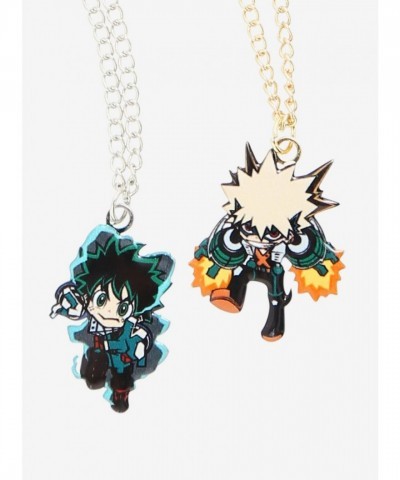 My Hero Academia Best Friends Chibi Deku & Bakugo Necklace Set