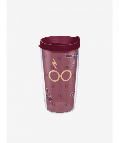 Harry Potter Maroon and Gold Classic Tumbler With Lid 24oz