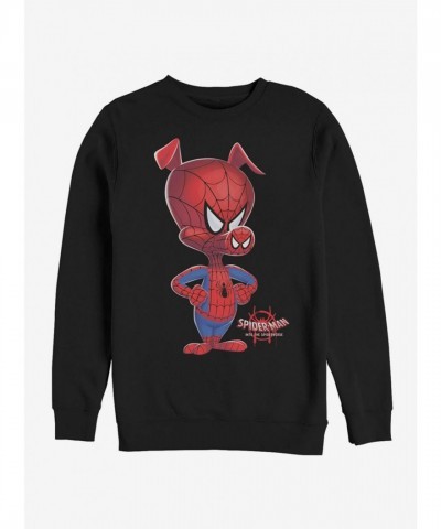 Marvel Spider-Ham: Black Big Sweatshirt for Men