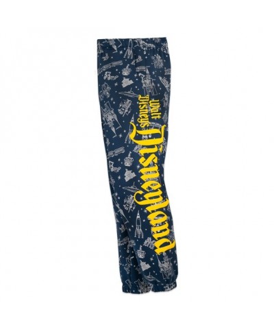 Disney100 Celebration Adult Pants - Fashionable Cotton Leggings with Disneyland Attractions