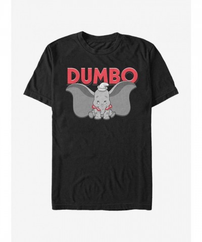 Disney Bold Dumbo T-Shirt for Men - Black
