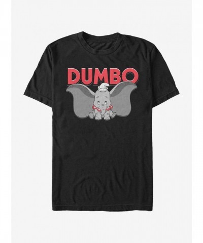 Disney Bold Dumbo T-Shirt for Men - Black