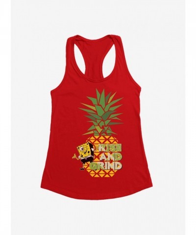 SpongeBob SquarePants Girls Rise and Grind Junior Tank Top