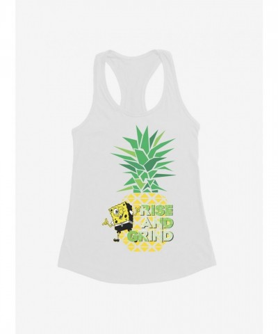 SpongeBob SquarePants Girls Rise and Grind Junior Tank Top