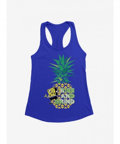 SpongeBob SquarePants Girls Rise and Grind Junior Tank Top