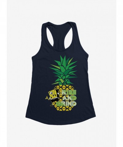 SpongeBob SquarePants Girls Rise and Grind Junior Tank Top