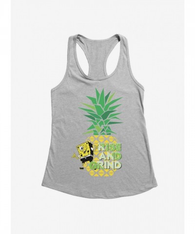 SpongeBob SquarePants Girls Rise and Grind Junior Tank Top