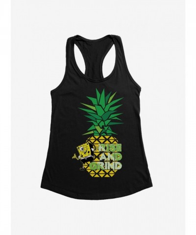 SpongeBob SquarePants Girls Rise and Grind Junior Tank Top