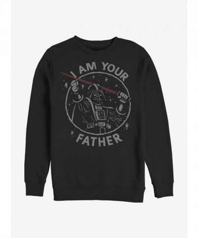 Star Wars Darth Vader Inspired Dad Sweatshirt - Men's Black