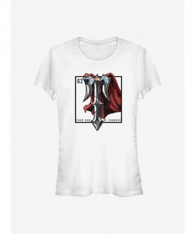 Marvel Thor Element Girls Lightweight T-Shirt - White