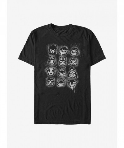 Nintendo Animal Crossing Villager Design Men's T-Shirt - Black
