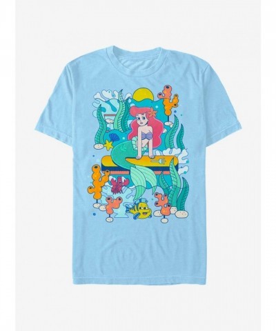 Disney Blue Little Mermaid T-Shirt for Men