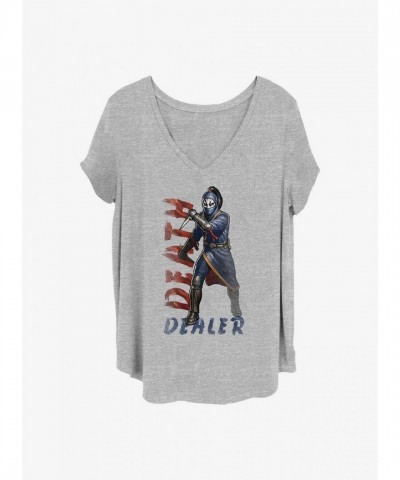 Marvel Shang-Chi T-Shirt for Women - Grey Plus Size Dealt Death Girls Design