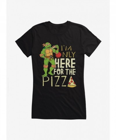 Teenage Mutant Ninja Turtles Girls T-Shirt - Only Here For Pizza