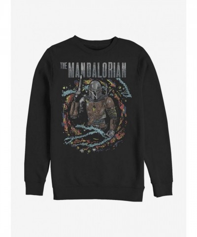 Mandalorian Brutal Surroundings Crewneck Sweatshirt - Men's Black