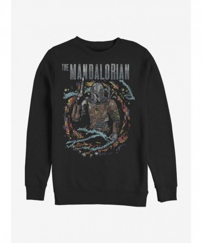 Mandalorian Brutal Surroundings Crewneck Sweatshirt - Men's Black