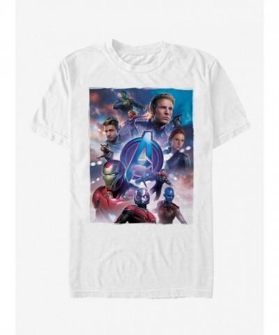 Marvel Avengers Endgame Movie Poster Men's White T-Shirt