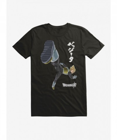 Dragon Ball Super Vegeta Kick Soft Unisex T-Shirt - Black