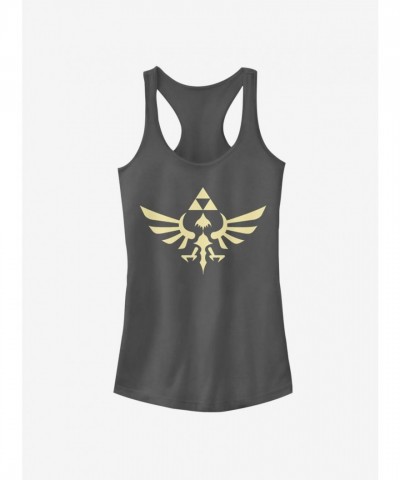 Nintendo Triumphant Triforce Girls Tank Top - Black
