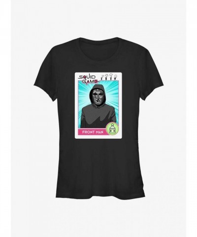 Squid Game Front Man Card Tee - Black Junior Size