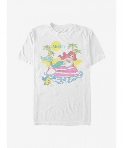 Disney Beach Ariel T-Shirt for Men - White
