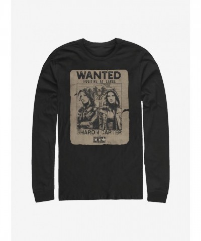 Marvel Unjustly Accused Sharon Long Sleeve T-Shirt - Men's Black