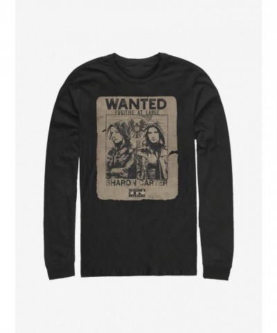 Marvel Unjustly Accused Sharon Long Sleeve T-Shirt - Men's Black