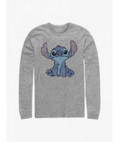 Disney Simply Stitch Long-Sleeve T-Shirt for Men - Grey