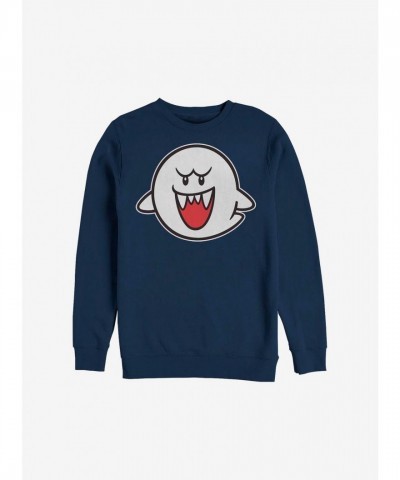 Nintendo Blue Boo Crew Sweatshirt for Men