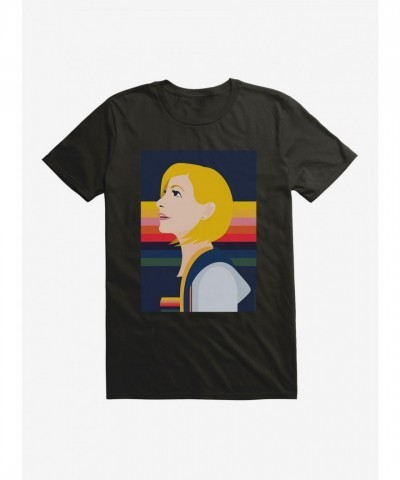Doctor Who 13th Doctor Hopeful Art Men's Cotton T-Shirt - Black