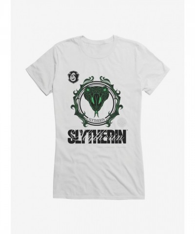 Harry Potter Slytherin Motto T-Shirt for Girls - White
