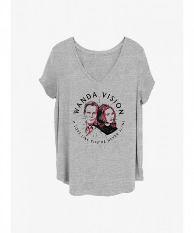 Marvel WandaVision Grey Badge T-Shirt for Plus Size Girls